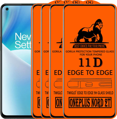 TWIGLO Edge To Edge Tempered Glass for ONEPLUS NORD 2T(Pack of 4)