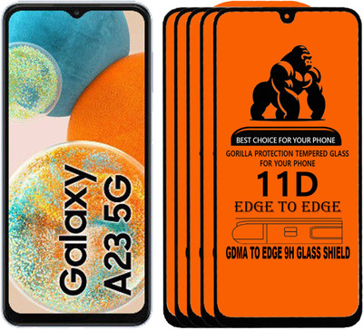 GDMA Edge To Edge Tempered Glass for SAMSUNG A23 5G(Pack of 5)