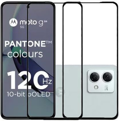 Flipkart SmartBuy Edge To Edge Tempered Glass for MOTOROLA g84 5G(Pack of 2)