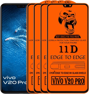 CYOR Edge To Edge Tempered Glass for VIVO V20 PRO(Pack of 4)