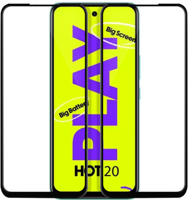 Flipkart SmartBuy Edge To Edge Tempered Glass for Infinix HOT 20 Play, Infinix Hot 20 Play(Pack of 2)
