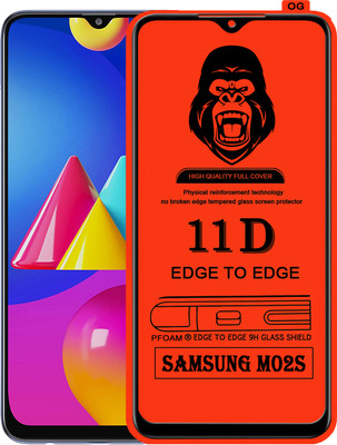 Laxdom Edge To Edge Tempered Glass for SAMSUNG GALAXY M02S(Pack of 1)