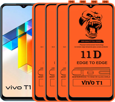 PFOAM Edge To Edge Tempered Glass for VIVO T1(Pack of 4)
