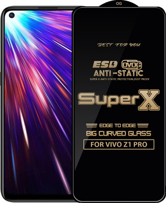 Qyist Edge To Edge Tempered Glass for Vivo Z1 Pro(Pack of 1)