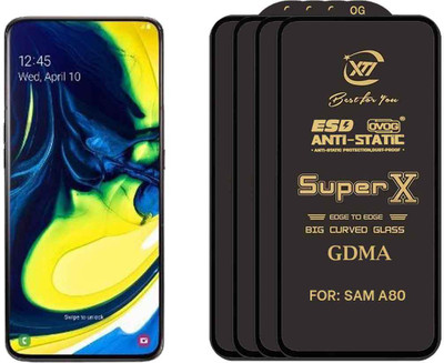 GDMA Edge To Edge Tempered Glass for SAMSUNG A 80(Pack of 4)