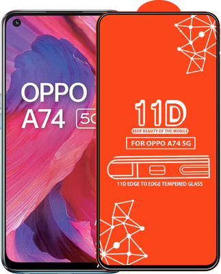 Roxel Edge To Edge Tempered Glass for Oppo A74 5G(Pack of 1)