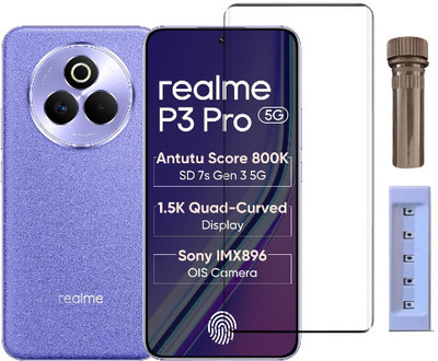 crixus Edge To Edge Tempered Glass for Realme P3 Pro 5G(Pack of 1)