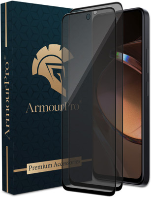 ArmourPro Edge To Edge Tempered Glass for Redmi 12 5G, Redmi 12 4G, Redmi 12, Poco M6 Pro 5G, Privacy Anti Spy Glass(Pack of 2)
