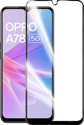 GLOBAL NOMAD Edge To Edge Tempered Glass for Oppo A78 5G(Pack of 1)