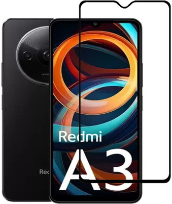INFINITYWORLD Edge To Edge Tempered Glass for Poco C61, Redmi A3, Redmi A3x(Pack of 1)