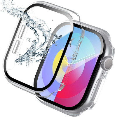 TSHIENTT Edge To Edge Tempered Glass for Apple Watch Series 11/10 46mm (HARD|Clear)(Pack of 1)