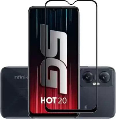 9H Edge To Edge Tempered Glass for Infinix Hot 20 5G -[9H Hardness Rating](Pack of 1)