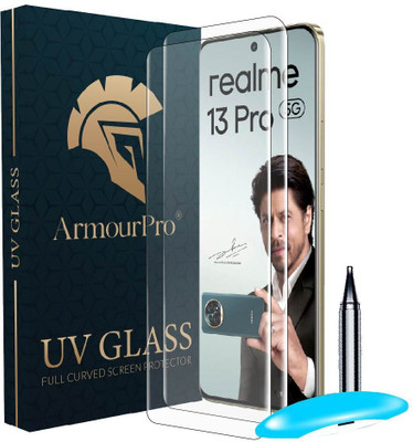 ArmourPro Edge To Edge Tempered Glass for Realme 13 Pro Plus 5G, Realme 13 Pro 5G, Realme 13 Pro Plus, Realme 13 Pro, UV Glue Curved Tempered Glass(Pack of 2)