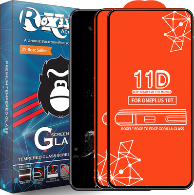 Roxel Edge To Edge Tempered Glass for Oneplus 10T(Pack of 2)