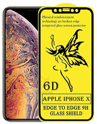KRBL Edge To Edge Tempered Glass for Apple iPhone X(Pack of 1)