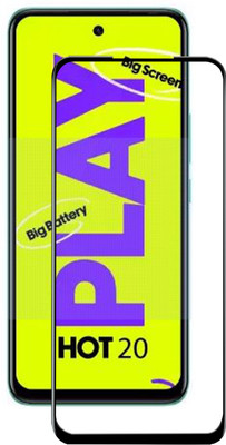 VAlight Edge To Edge Tempered Glass for Infinix HOT 20 Play(Pack of 1)