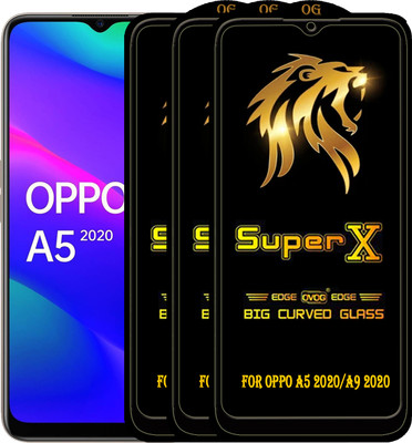 PFOAM Edge To Edge Tempered Glass for OPPO A5 2020(Pack of 3)