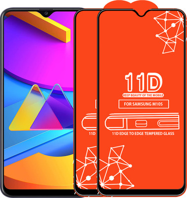 Roxel Edge To Edge Tempered Glass for Samsung Galaxy M10S(Pack of 2)