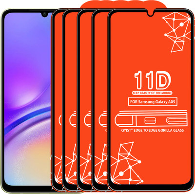 Qyist Edge To Edge Tempered Glass for Samsung Galaxy A05(Pack of 5)