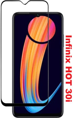 DSCASE Edge To Edge Tempered Glass for Infinix HOT 30i(Pack of 1)