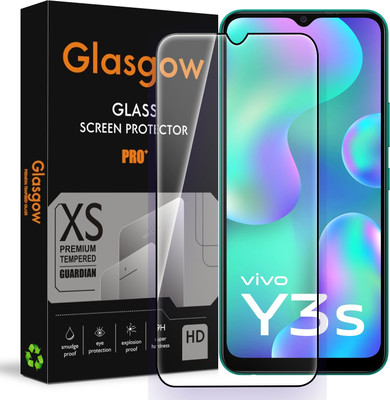Glasgow Edge To Edge Tempered Glass for Vivo Y3s (2021)(Pack of 1)
