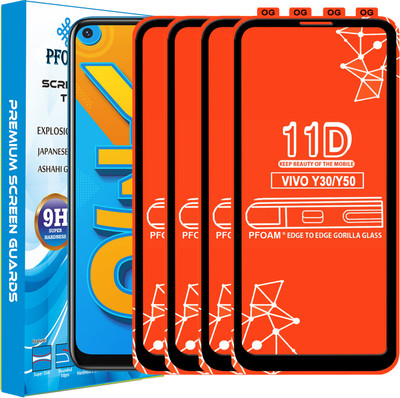 PFOAM Edge To Edge Tempered Glass for VIVO Y50(Pack of 4)