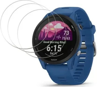 SOMTONE Edge To Edge Tempered Glass for Garmin Forerunner 255 Smartwatch SMARTWATCH SCREEN GUARD(Pack of 3)