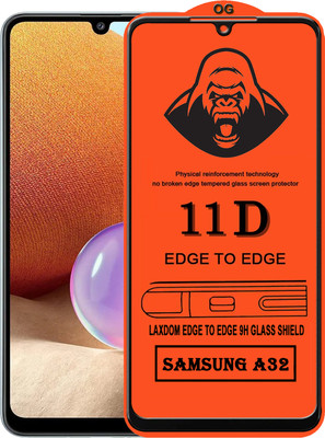 Laxdom Edge To Edge Tempered Glass for SAMSUNG GALAXY A32(Pack of 1)