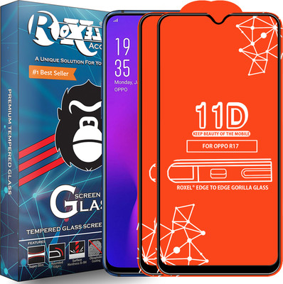 Roxel Edge To Edge Tempered Glass for Oppo R17(Pack of 2)