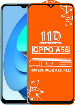 CYOR Edge To Edge Tempered Glass for OPPO A56(Pack of 1)
