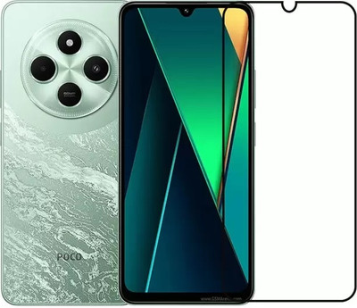 GDBUY Edge To Edge Tempered Glass for POCO C75, POCO C75 5G(Pack of 1)