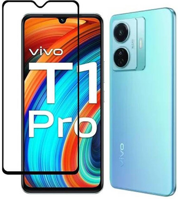 YOGIJEET Edge To Edge Tempered Glass for Vivo T1 Pro 5G(Pack of 1)