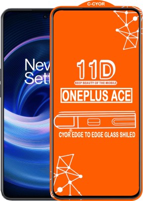 CYOR Edge To Edge Tempered Glass for ONEPLUS ACE(Pack of 1)