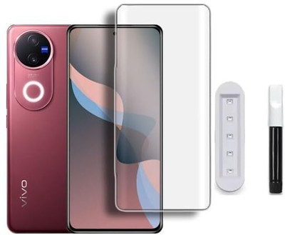 LIKEDESIGN Edge To Edge Tempered Glass for Vivo V50 5G(Pack of 1)