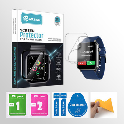 ARBAN Edge To Edge Tempered Glass for boAt Wave Voice 1.69 inch Smartwatch 2 PROTECTOR + 2 WIPES + 2 DUST REMOVAL STICKER + 1 WIPER(Pack of 2) ARBAN Edge To Edge Tempered Glass for boAt Wave Voice 1.69 inch Smartwatch 2 PROTECTOR + 2 WIPES + 2 DUST REMOVAL STICKER + 1 WIPER(Pack of 2)