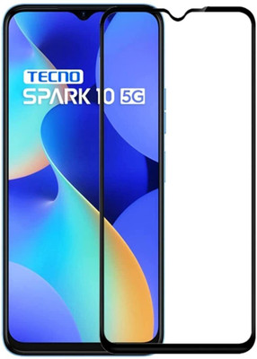 HIE POWER Edge To Edge Tempered Glass for Tecno Spark 10 5G-9H Glass Full Hd Quality(Pack of 1)