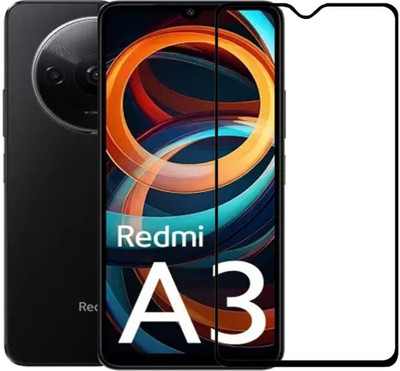 INFINITYWORLD Edge To Edge Tempered Glass for Poco C61, Redmi A3, Redmi A3x(Pack of 1)