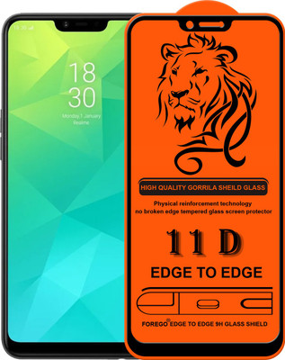 Forego Edge To Edge Tempered Glass for realme 2,OPPO A3s,OPPO A5,realme C1(Pack of 1)