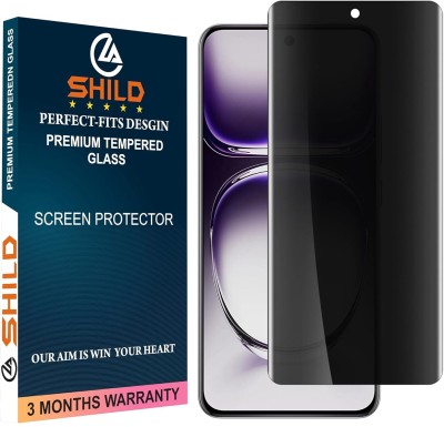 shild Edge To Edge Tempered Glass for Oppo Reno 12 Pro, Privacy Tempered Glass for Oppo Reno 12 Pro(Pack of 1)