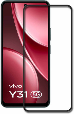 SNMART Edge To Edge Tempered Glass for Vivo Y31 5G(Pack of 1)