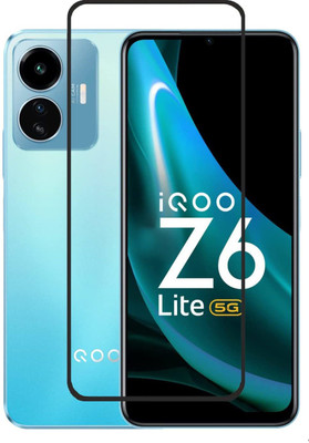 VISHZONE Edge To Edge Tempered Glass for IQOO Z6 LITE 5G, VIVO IQOO Z6 LITE 5G(Pack of 1)
