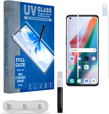 ARBAN Edge To Edge Tempered Glass for Oppo Find X3 Pro Front Curve UV Tempered Glass Guard Screen Protector(Pack of 1)