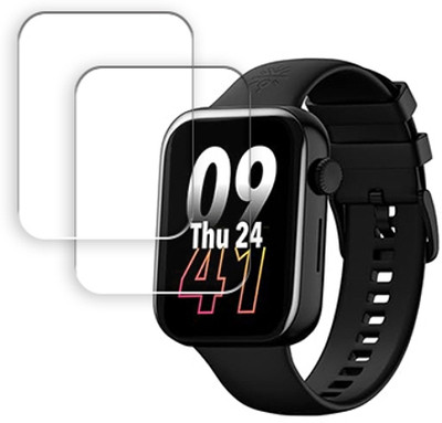 SOMTONE Edge To Edge Tempered Glass for Cult.Sport Burn Plus 1.78 inch SMARTWATCH SCREEN GUARD(Pack of 2)