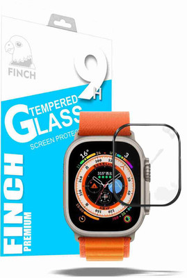 KANCHA Edge To Edge Tempered Glass for APPLE WATCH ULTRA 49MM SMART WATCH(Pack of 2)