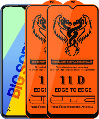 Forego Edge To Edge Tempered Glass for Infinix Smart 6 Plus(Pack of 2)