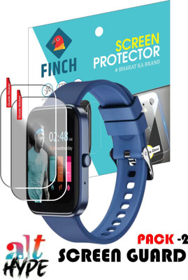 KANCHA Edge To Edge Tempered Glass for alt Hype smartwatch(Pack of 2)