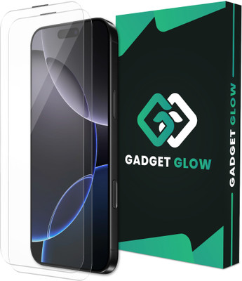 Gadget Glow Edge To Edge Tempered Glass for Apple IPhone 16, IPhone 16, iPhone 15, Crystal Clear Glass with Anti Dust Filter(Pack of 2)