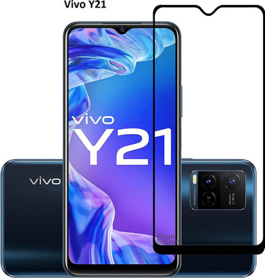 CVWOAKS Tempered Glass Guard for VIVO Y21(Pack of 1)