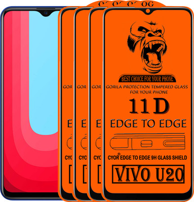 CYOR Edge To Edge Tempered Glass for VIVO U20(Pack of 4)