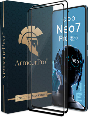 ArmourPro Edge To Edge Tempered Glass for iQOO Neo 7 5G, Neo 7 Pro 5G, iQOO 9T 5G, iQOO 11 5G(Pack of 2)